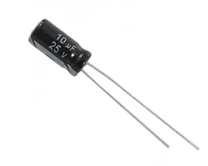 10uF 25V 12x5mm Electrolytic Capacitor