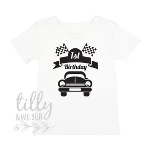 1st Birthday Racing Car T-Shirt