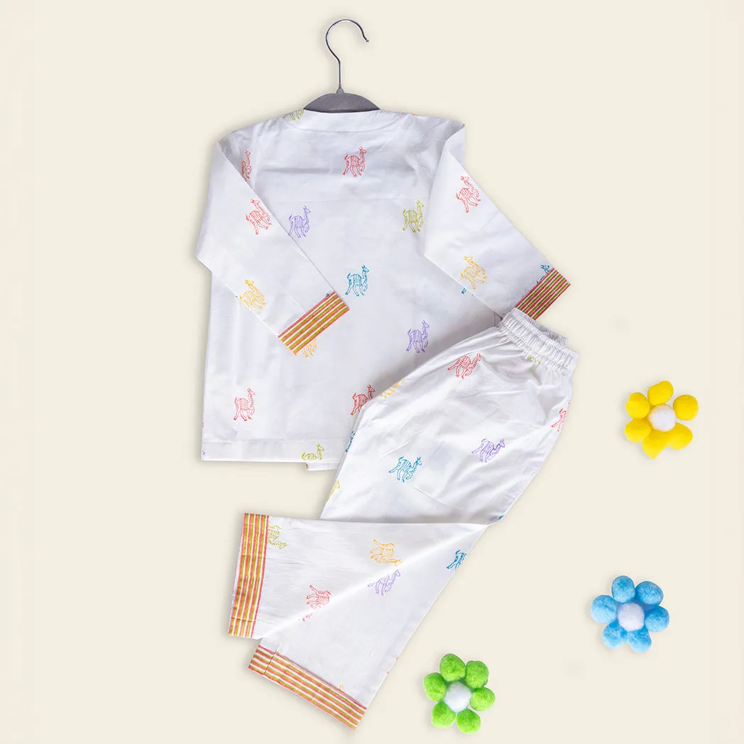 ADYA Doe - Nut Angrakha Kids Night Suit