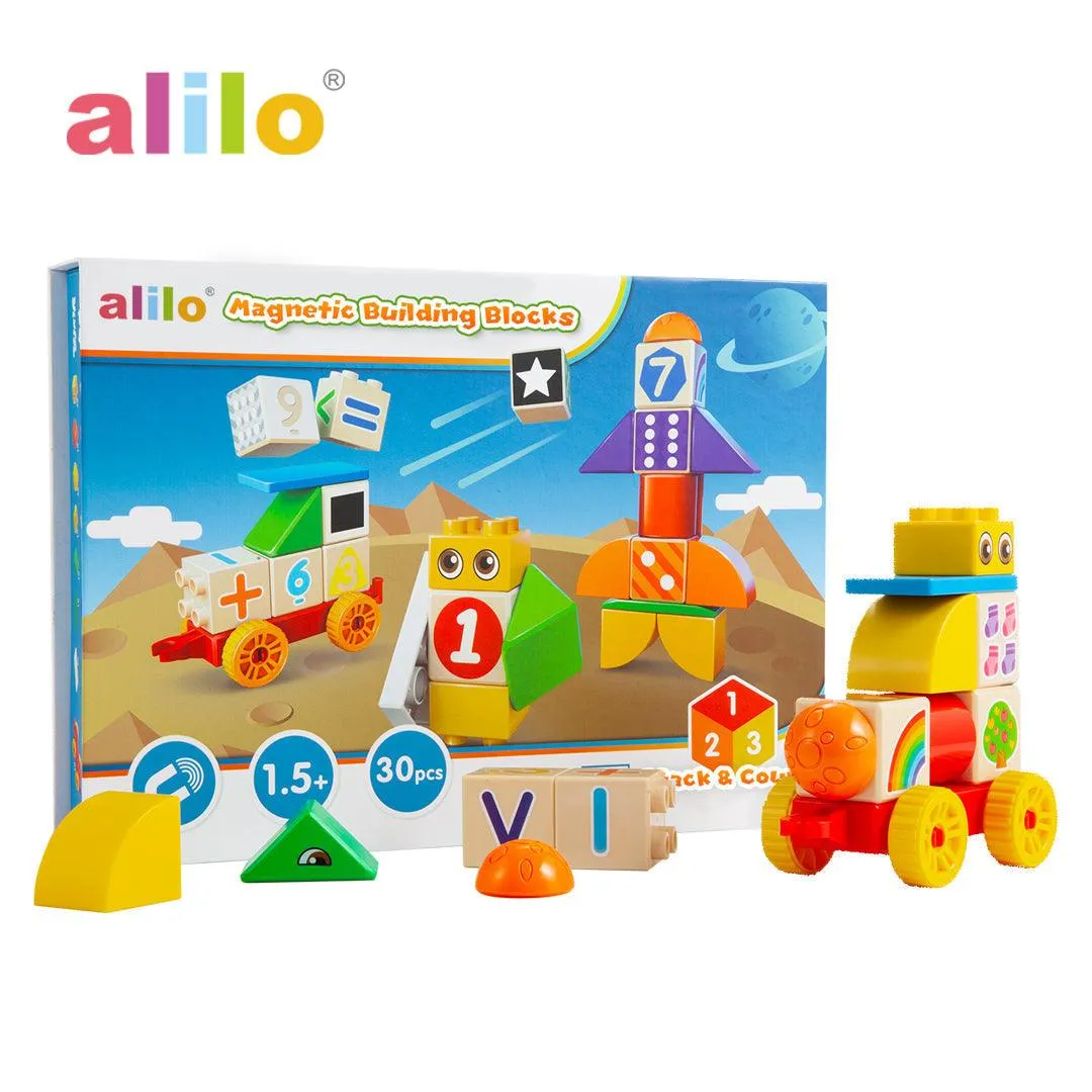 Alilo Magnetic Building Blocks - Stack & Count