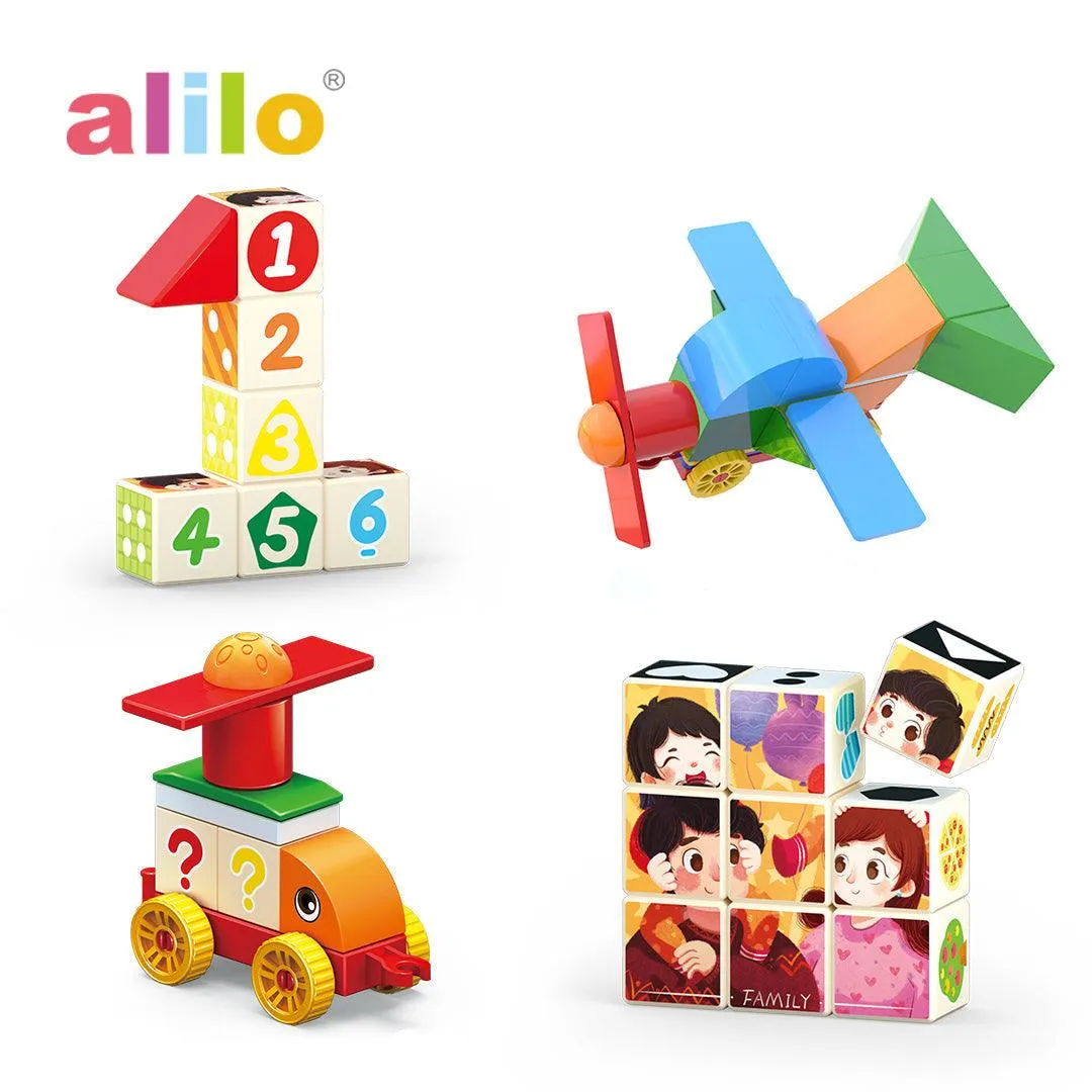 Alilo Magnetic Building Blocks - Stack & Count