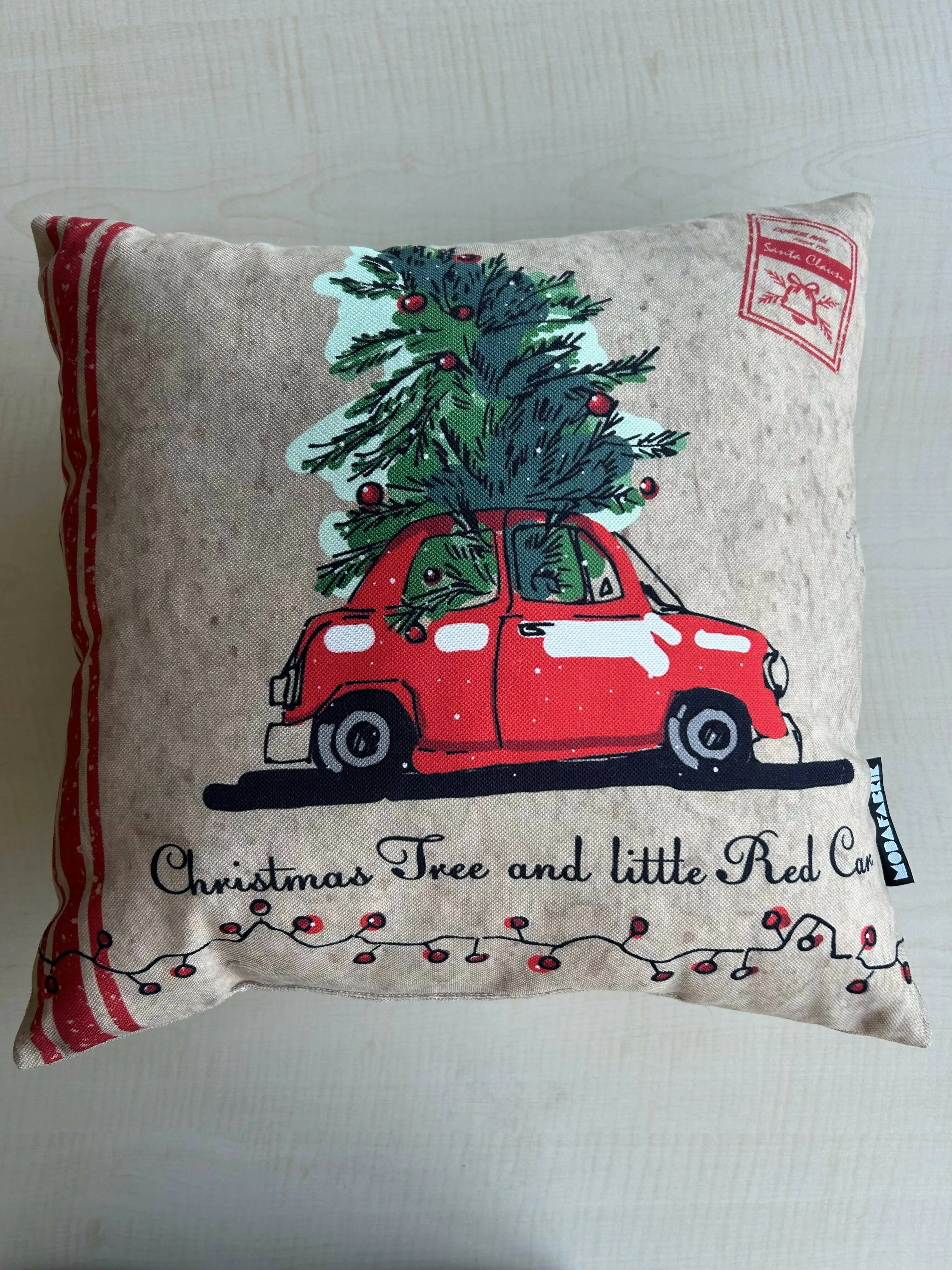 Antique Car Pattern Pillow Cover, Holiday Decorating