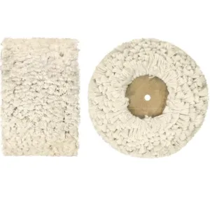 Bellotti Mop (for buffing & grinding machines)- Fluffy Cotton & Wooden Hub