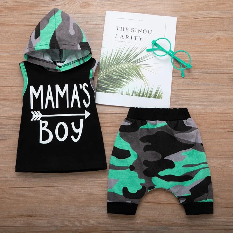 Boys Hooded Top 2 Pcs Set