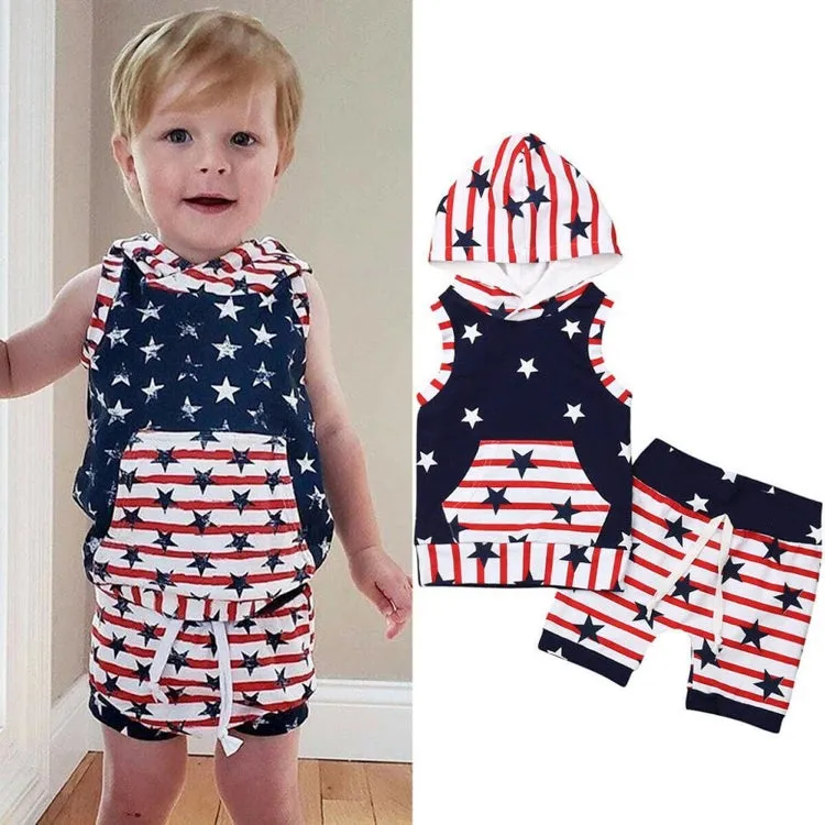 Boys Hooded Top 2 Pcs Set