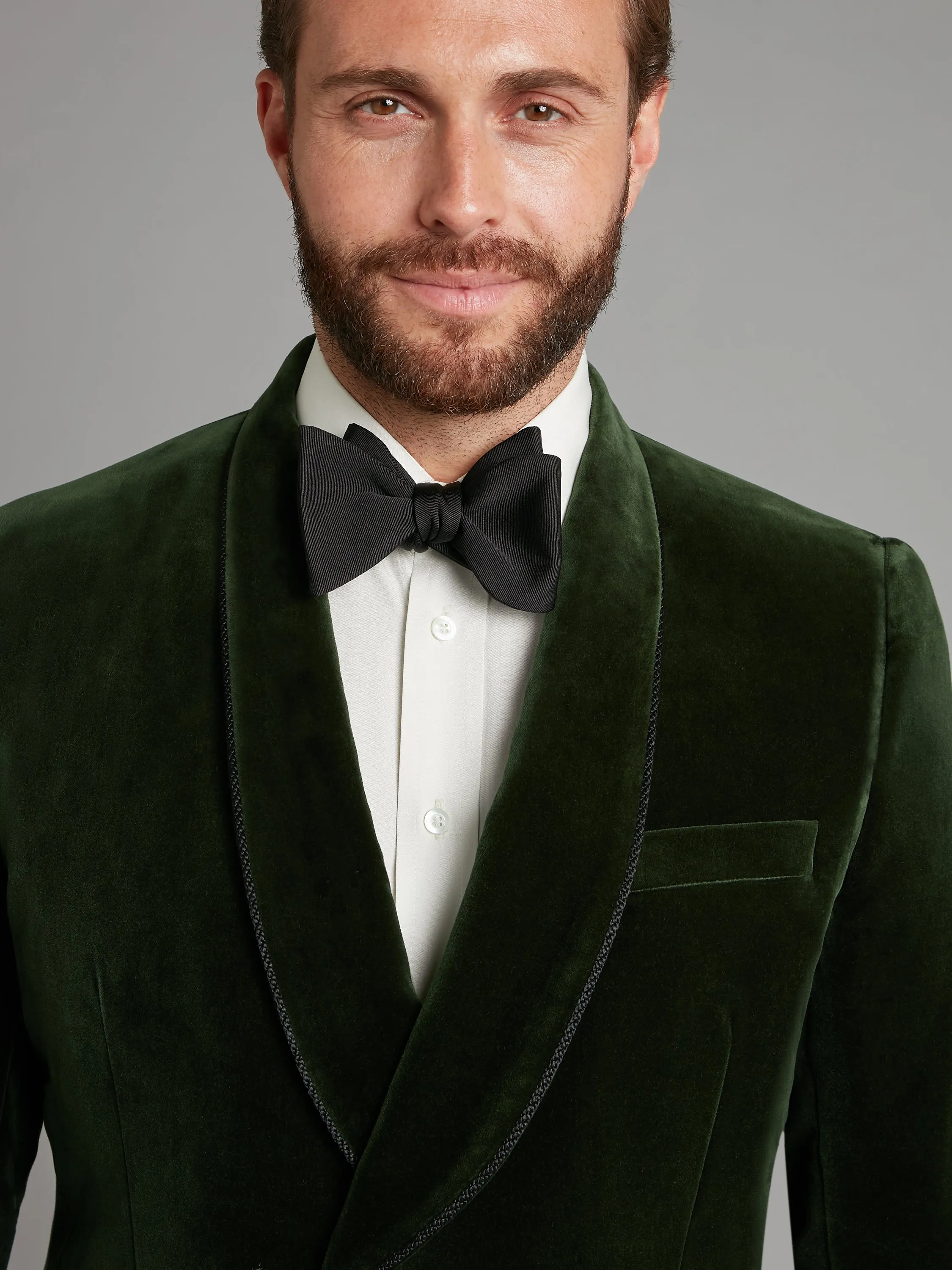 Caversham Smoking Jacket - Green Velvet