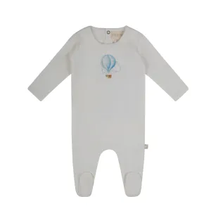 Citrine White/Blue Hot Air Balloon One Footie