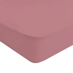 Crib Sheet in Dusty Rose