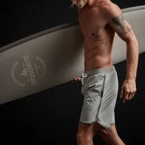 Curved Hem Boardshort - Smoke/Koala