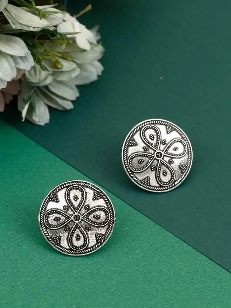 Devansh Oxidised Studs