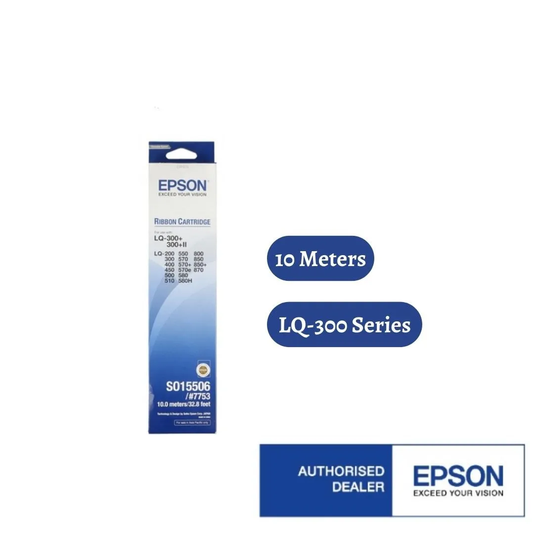 Epson S015506/7753 Ink Ribbon (LQ-300/LQ-300 /300 II)