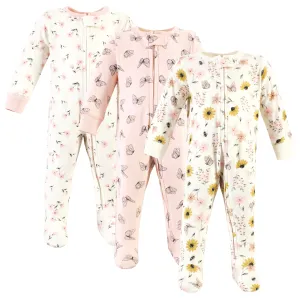 Hudson Baby Cotton Sleep and Play, Dainty Wildflower