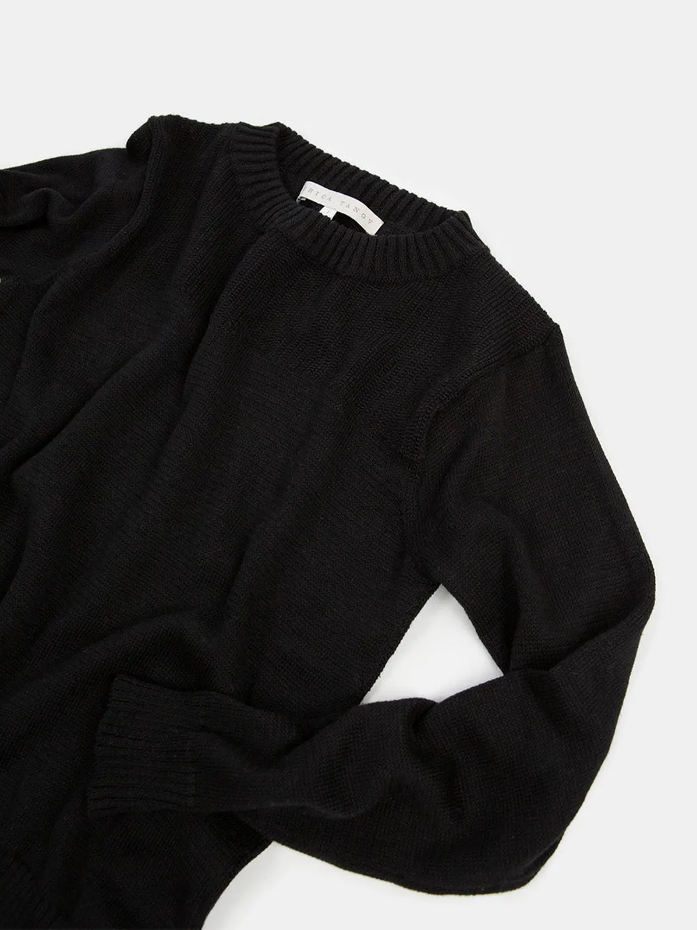 Isla Pima Cotton Sweater In Black