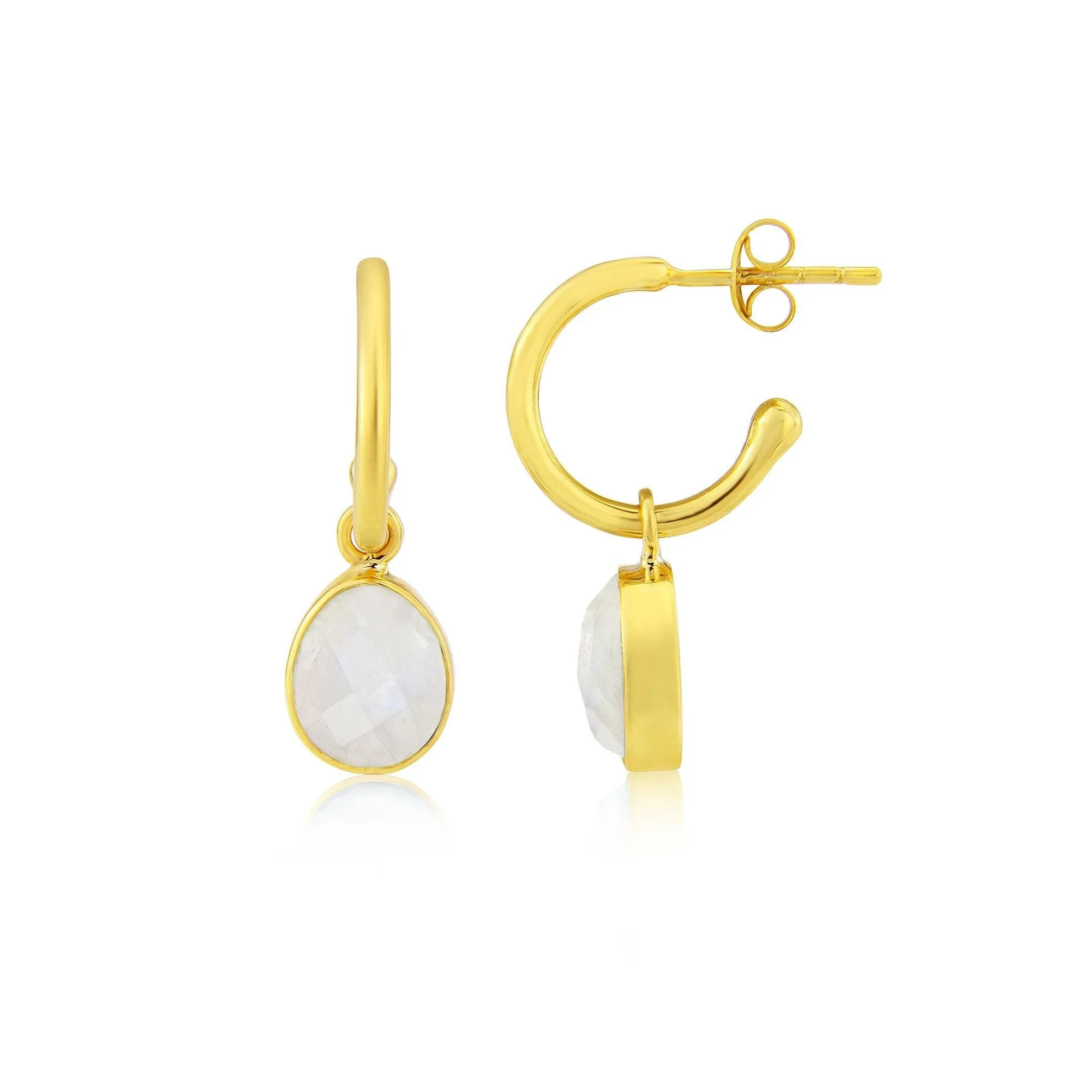 Manhattan Gold & Moonstone Interchangeable Gemstone Drops