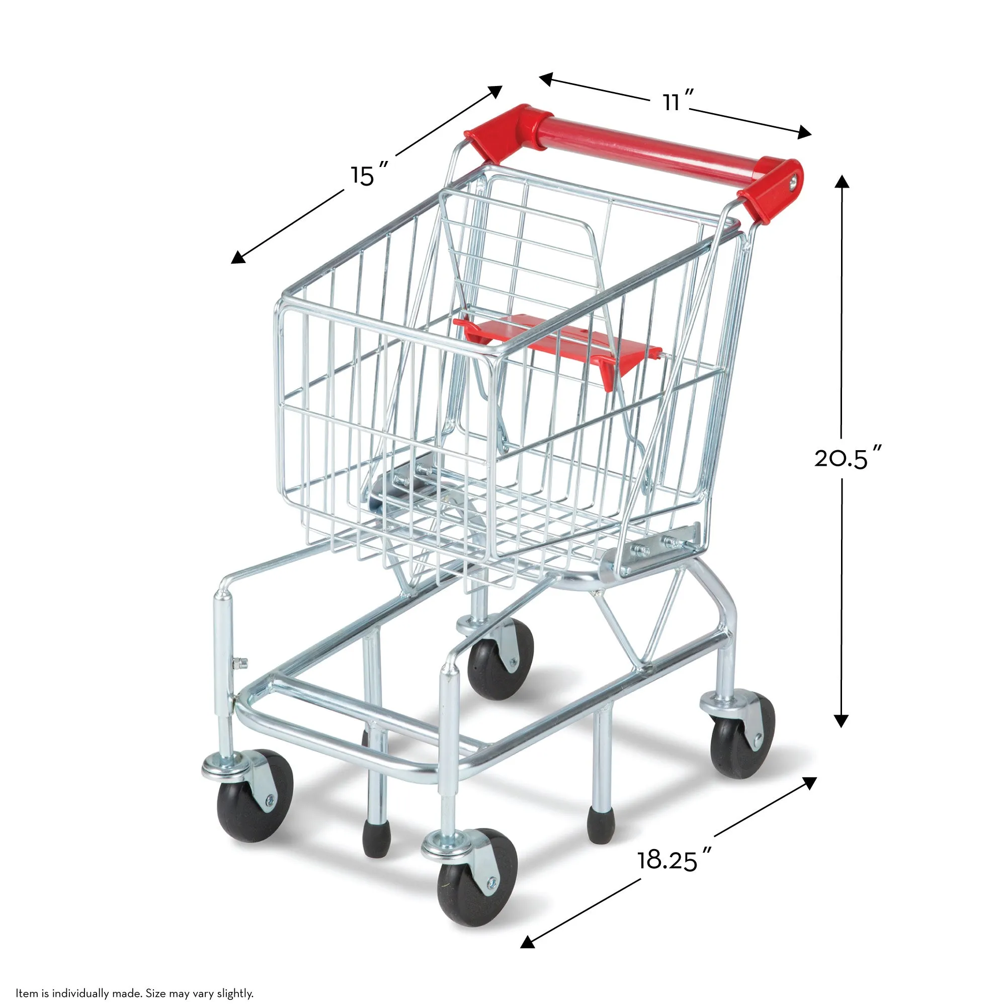 Metal Grocery Shopping Cart Toy