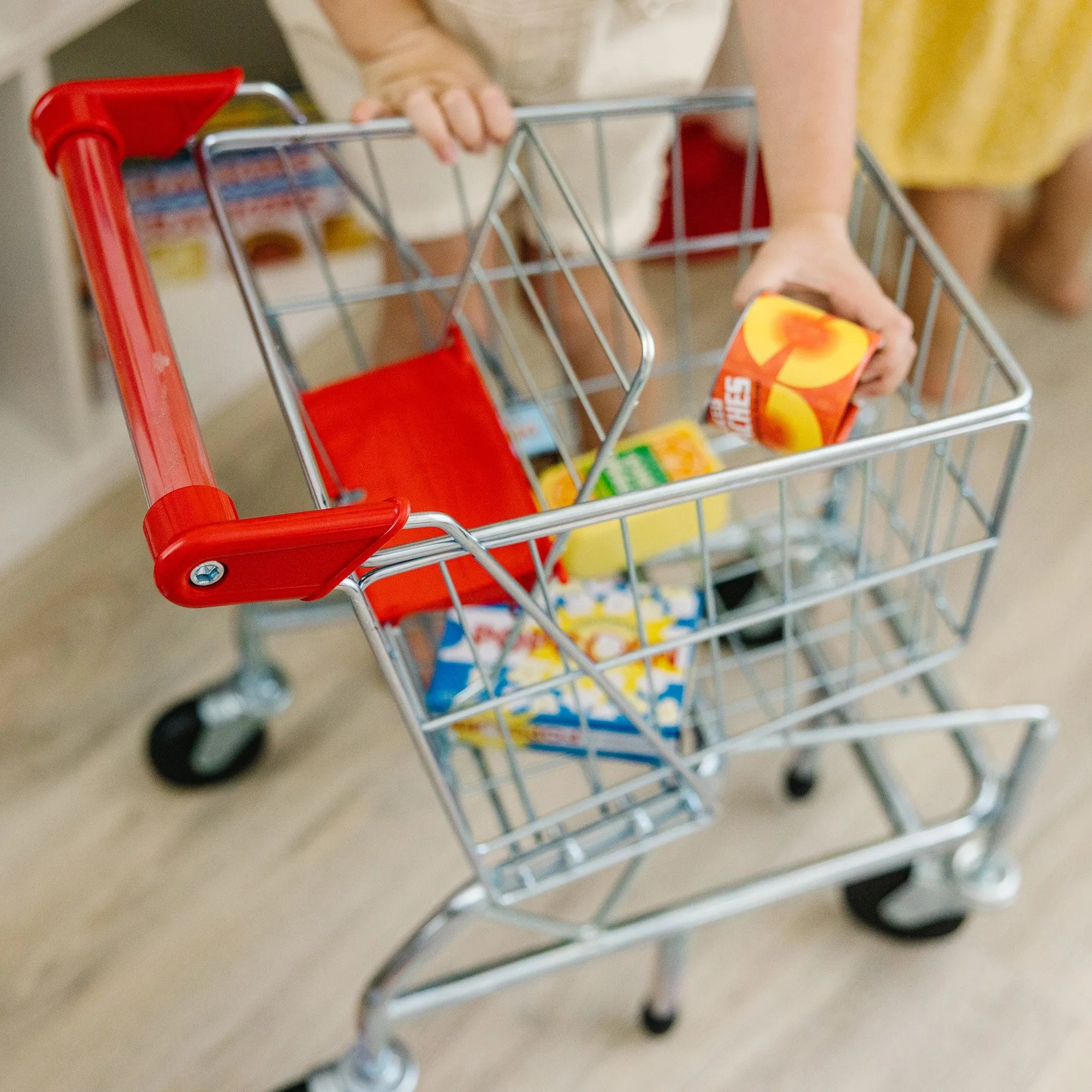 Metal Grocery Shopping Cart Toy