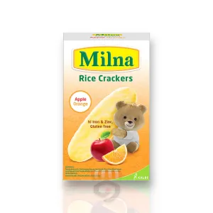 Milna Rice Crackers Apple Orange 20g