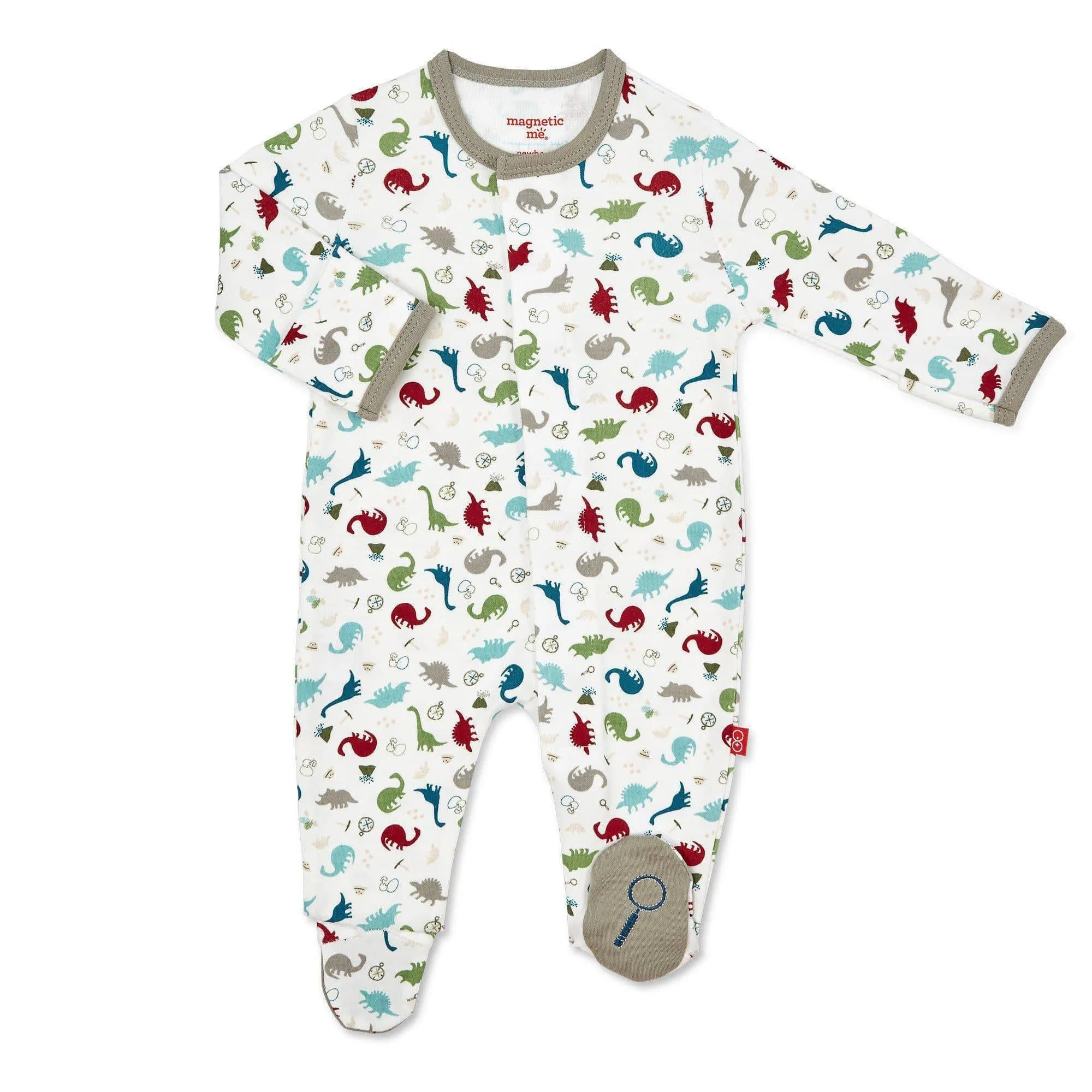 Organic Cotton Magnetic Footie - Seasonal Prints