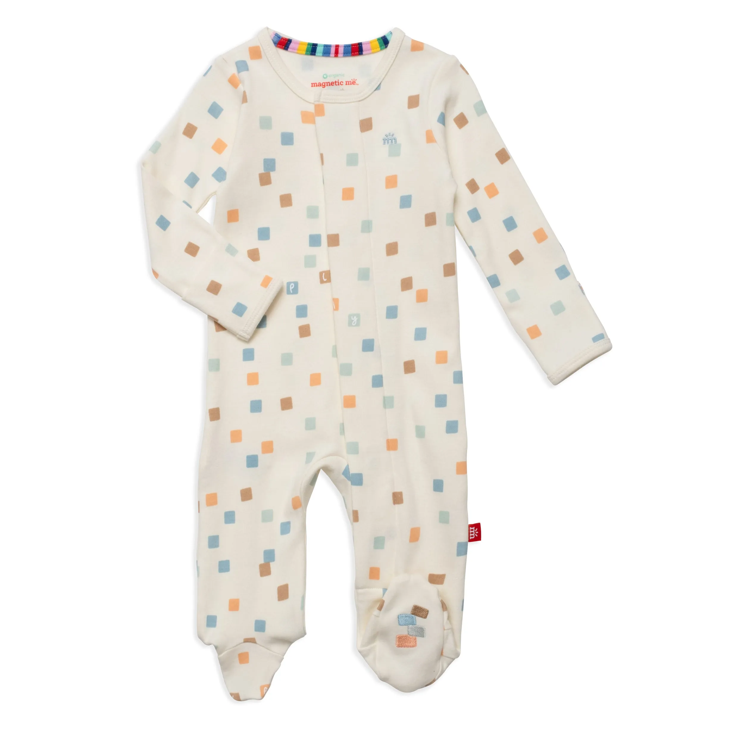 Organic Cotton Magnetic Footie - Seasonal Prints