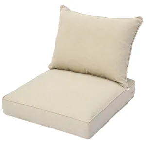 Ovios Replacement Seat Back Cushions Set with Olefin Fabric and Zipper, 25'' x 25'', Not suitable for Ovios Patio Furniture