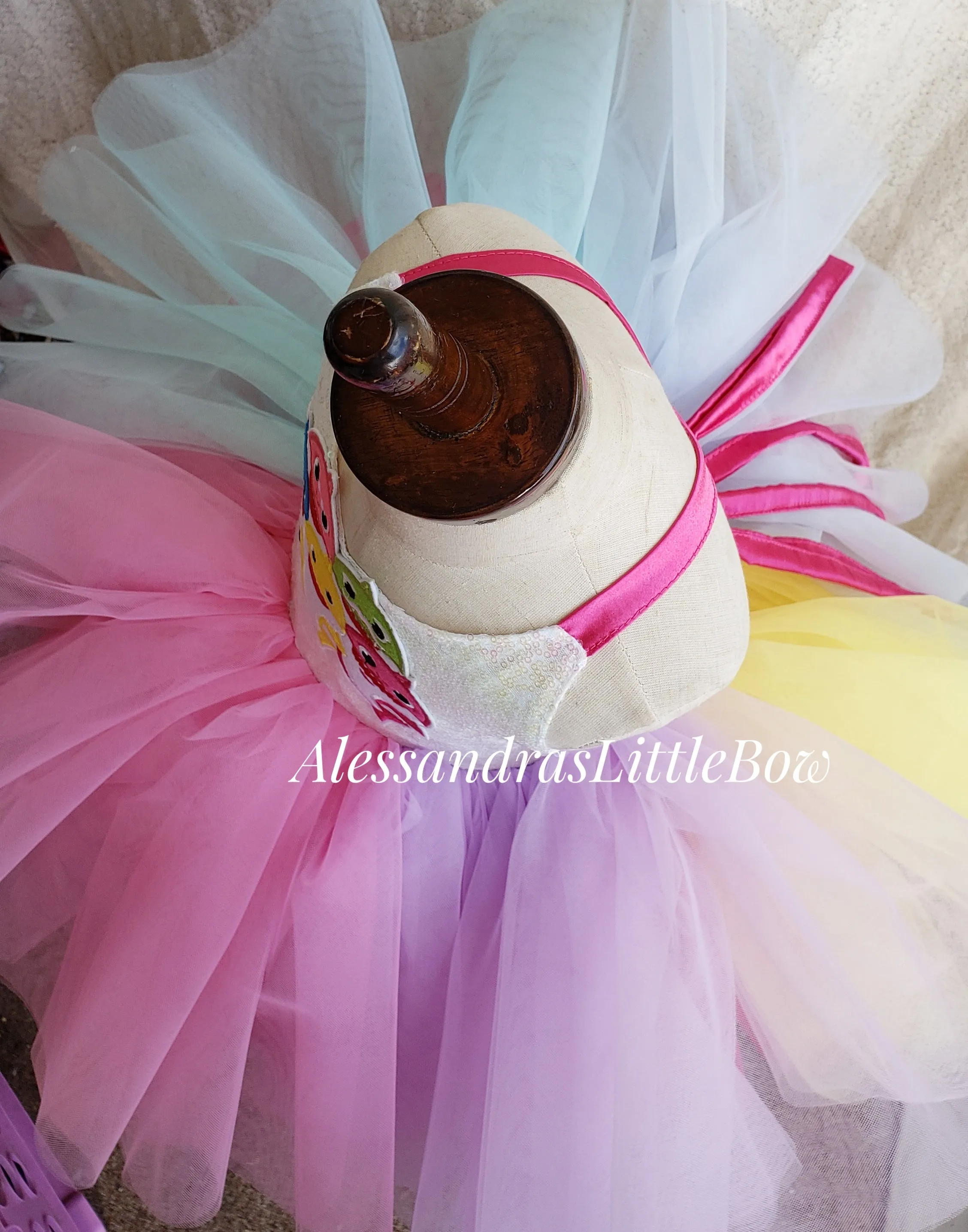 Pastel Baby Sharks Couture Dress