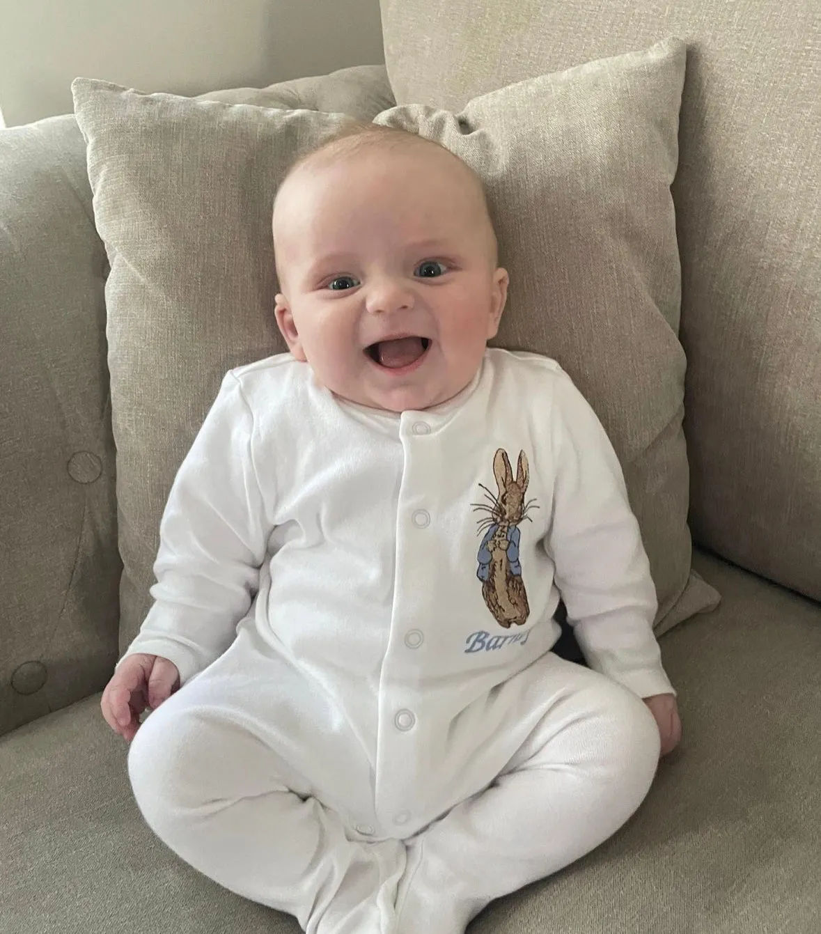 Peter Rabbit Sleepsuit and Bib