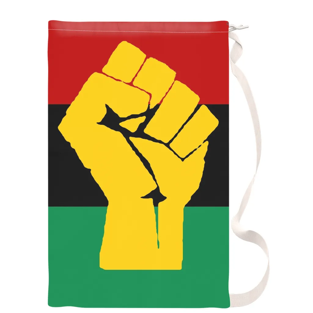 RBG Flag Fist Laundry Bag