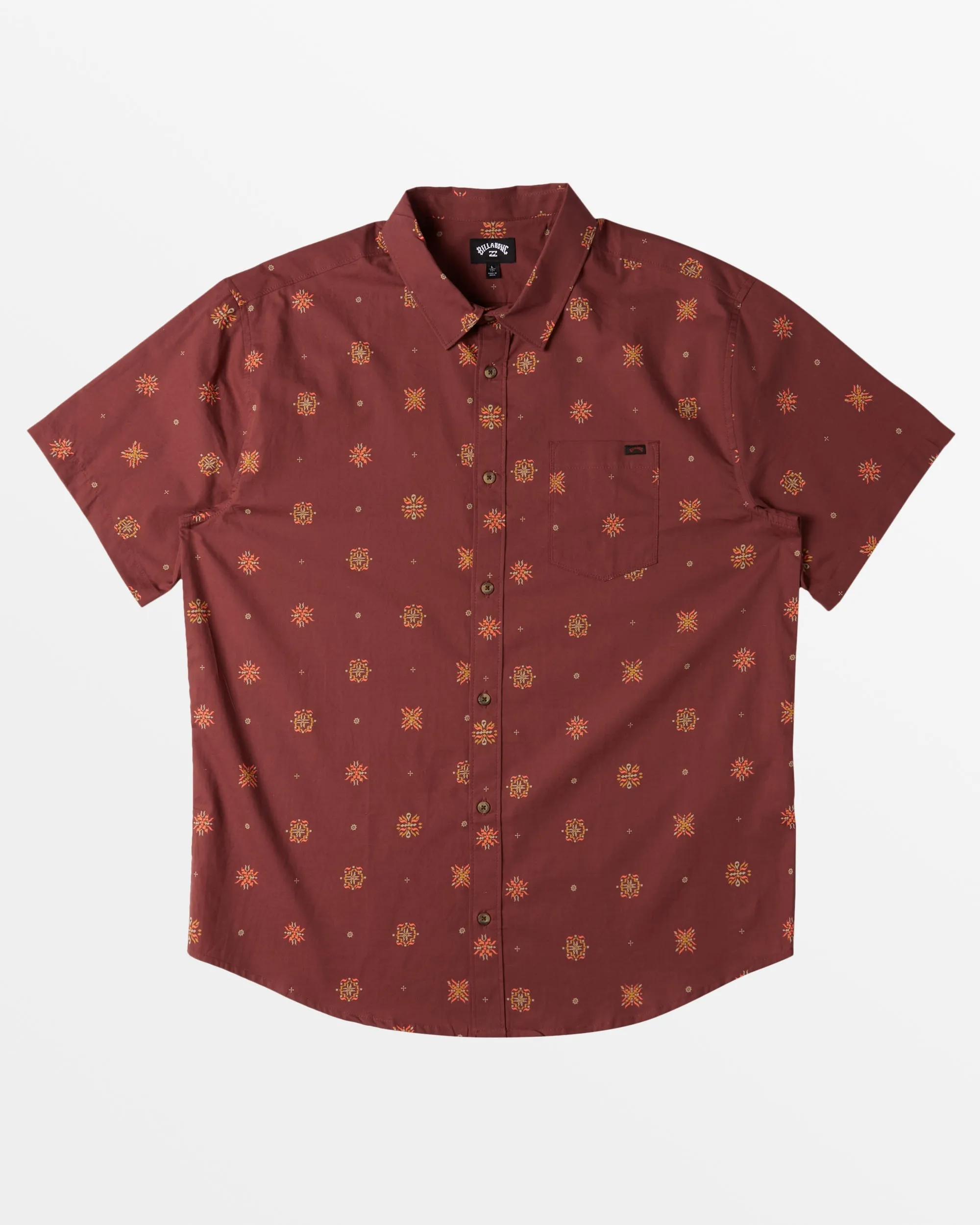 Sundays Mini Short Sleeve Shirt - Dusty Red