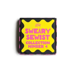 'The Sweary Sewist #4' - Assorted woven sewing labels 9 Pack