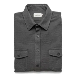 The Utility Shirt in Charcoal Jacquard