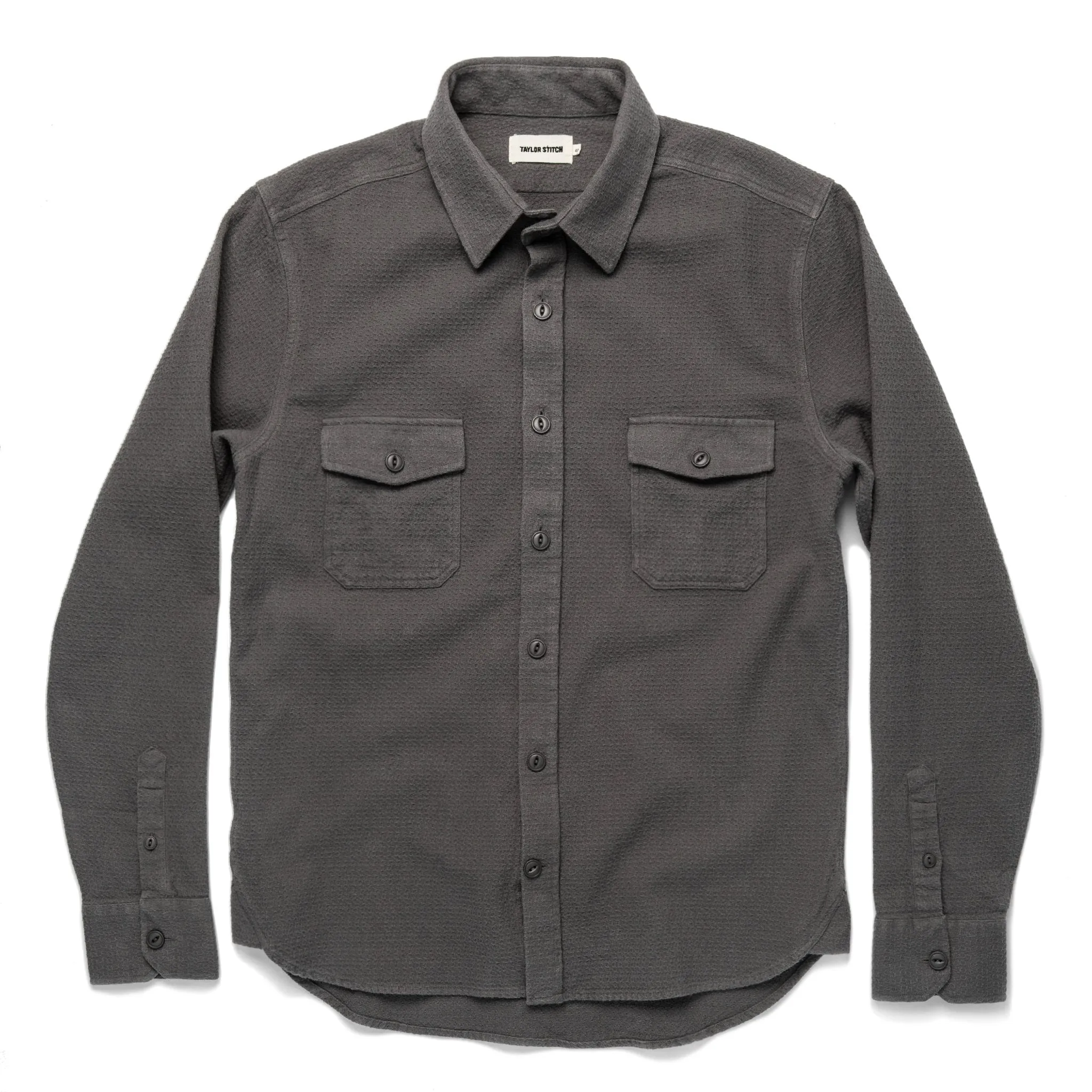 The Utility Shirt in Charcoal Jacquard