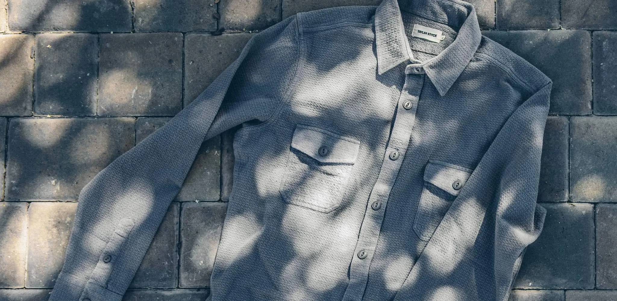 The Utility Shirt in Charcoal Jacquard